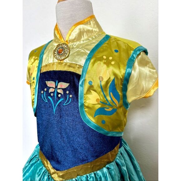 Disney Store Girls 7-10 Anna Dress from Frozen Fever - Picture 5 of 8